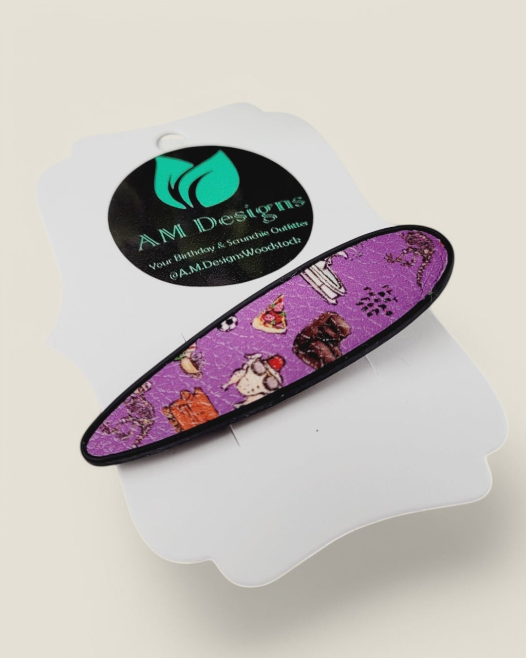 AM Designs, Raindrop Metal Hair Clips