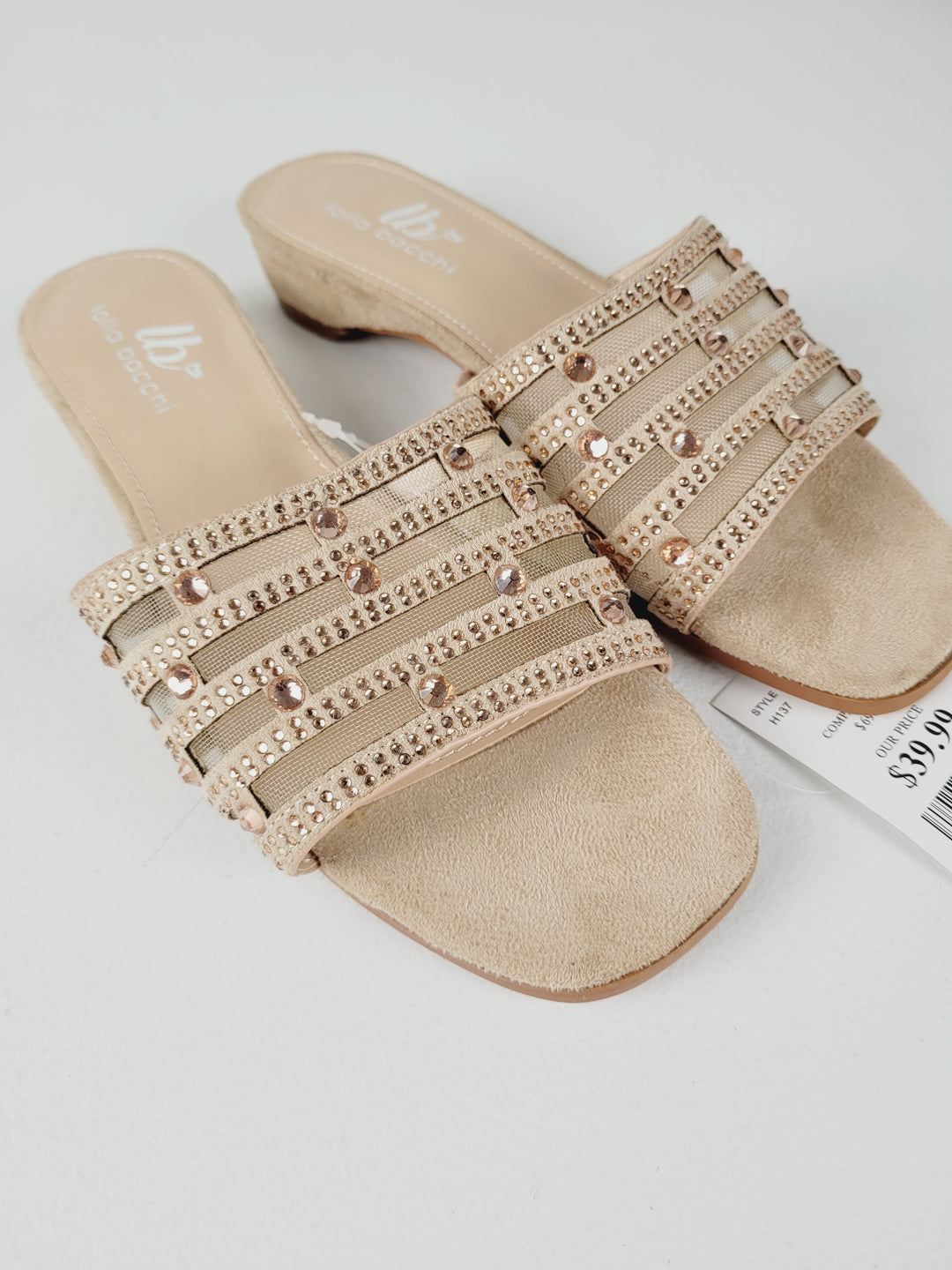 LOLLA BACCHI TAUPE SANDALS LADIES SIZE 5 NEW!