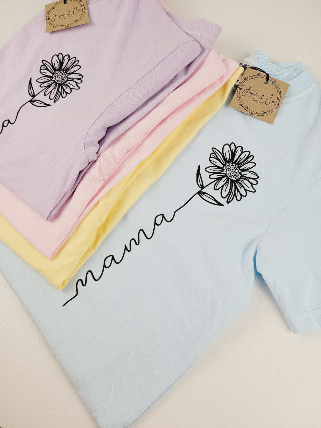 June & Co Designs, Mothers Day Floral T-Shirt Collection