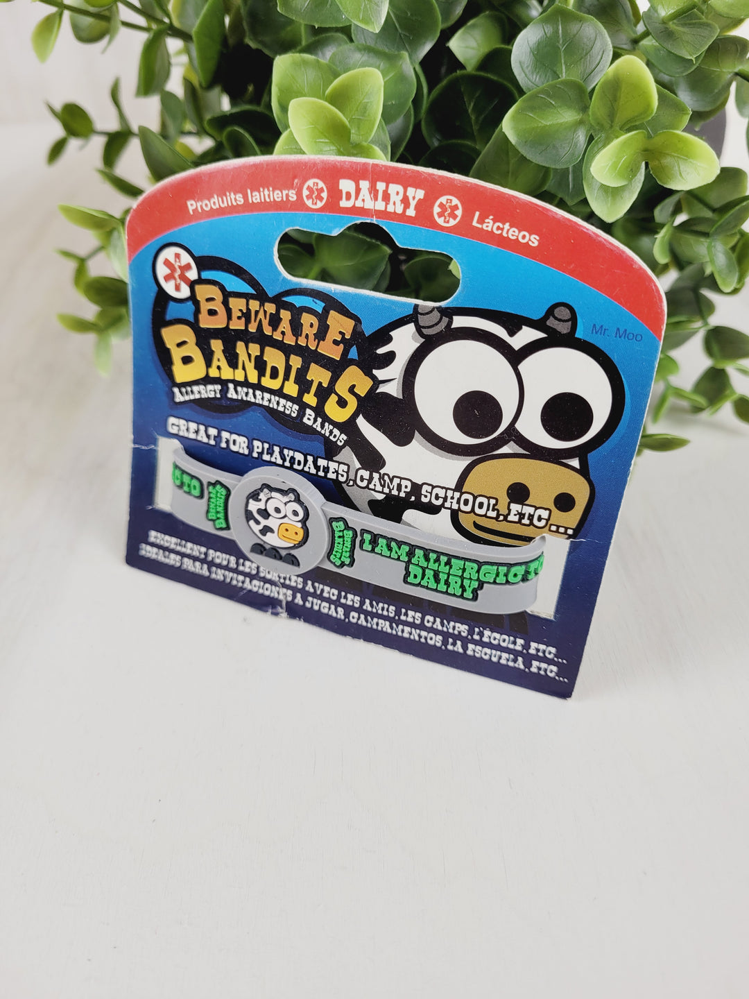 BEWARE BANDITS DAIRY ALLERGY BRACELET PRE-LOVED