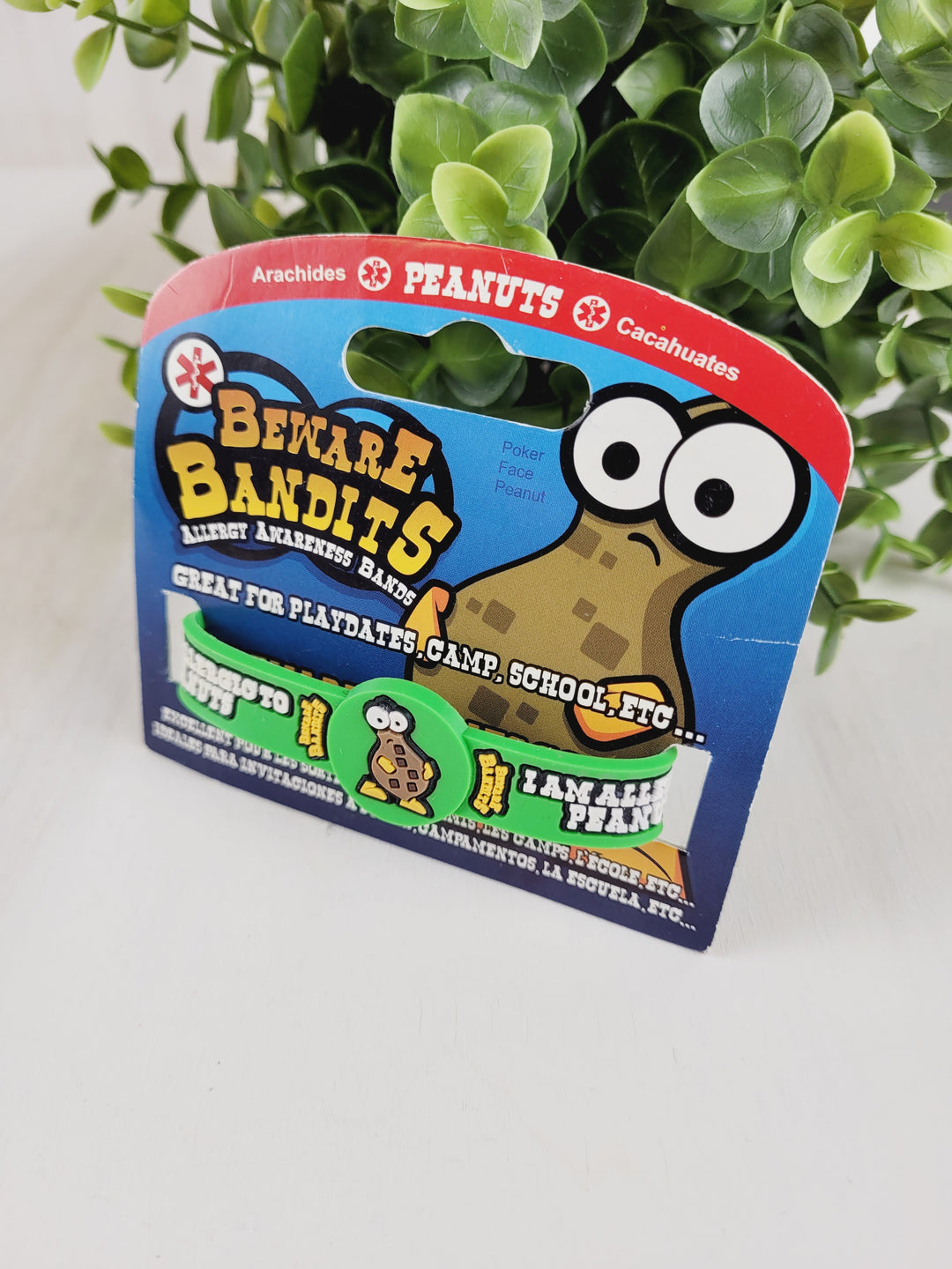 BEWARE BANDITS PEANUTS ALLERGY BRACELET PRE-LOVED