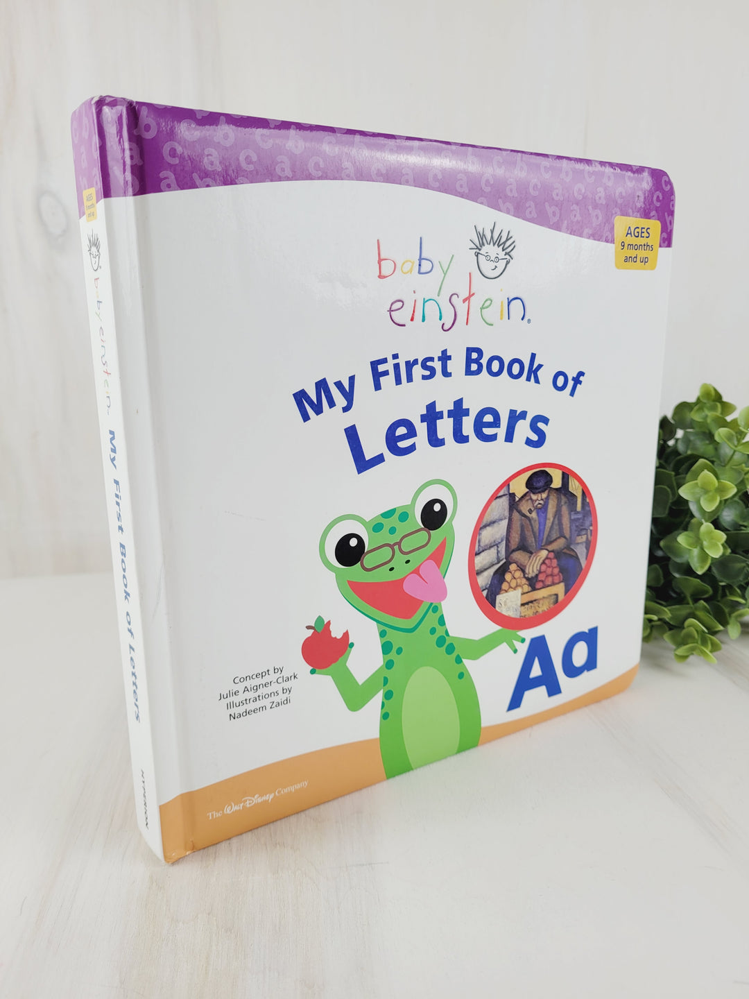 BABY EINSTEIN MY FIRST BOOK OF LETTERS HARDCOVER PRE-LOVED