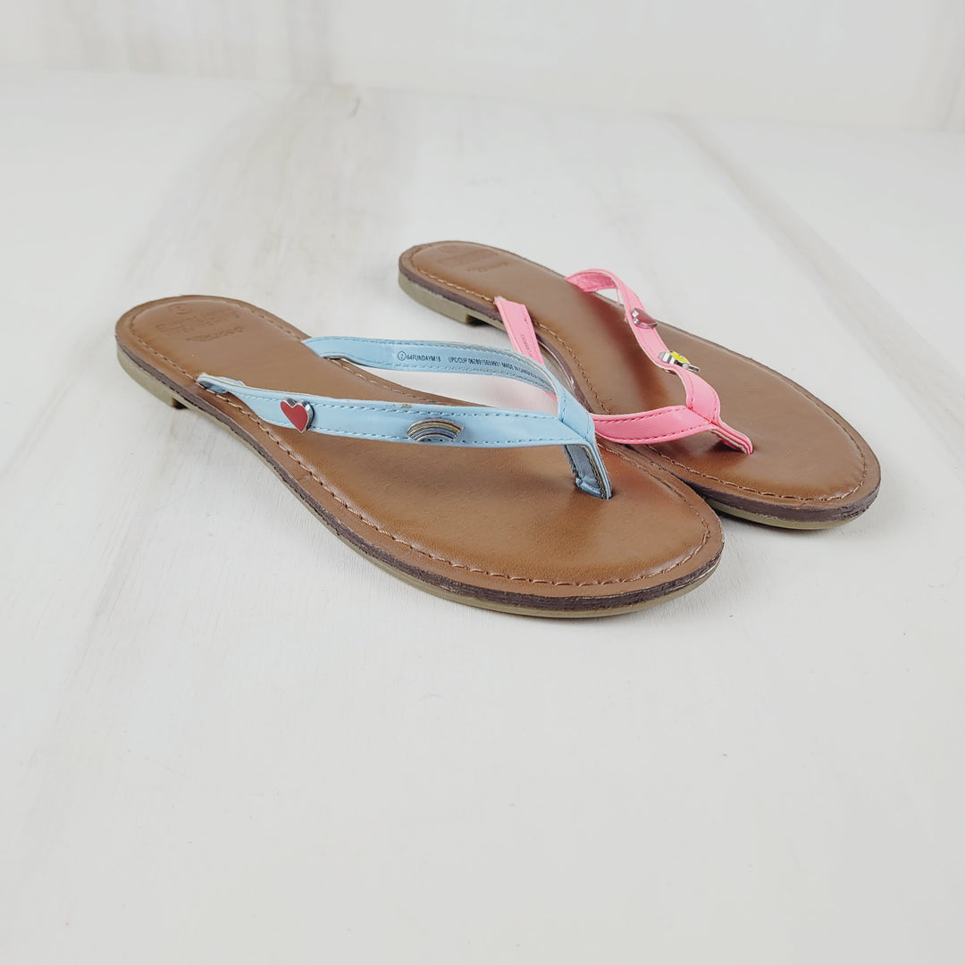 GEORGE PINK & BLUE SANDALS SIZE 2 YOUTH PRE-LOVED