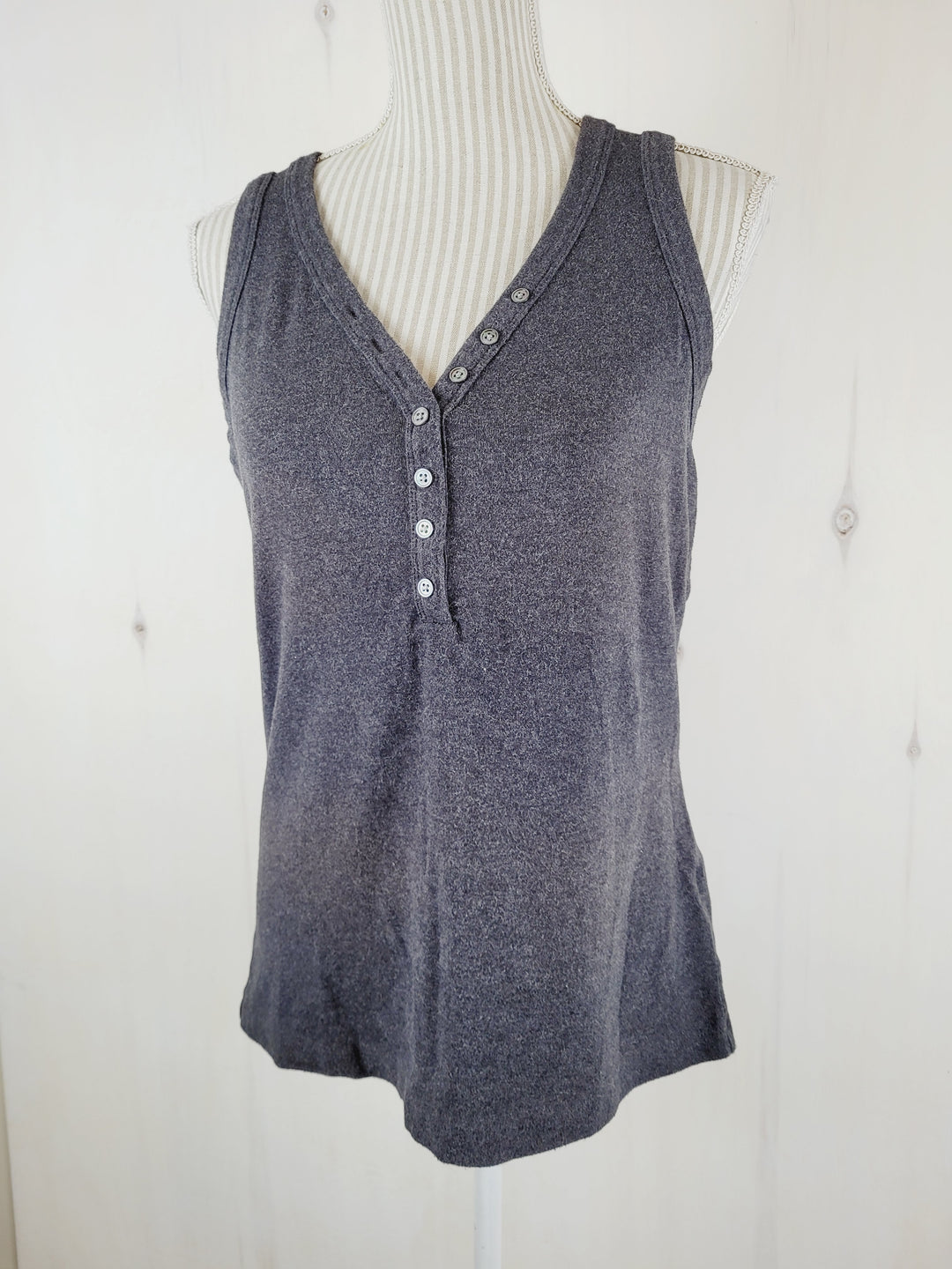 DENVER HAYES GREY TANK  LADIES LARGE EUC