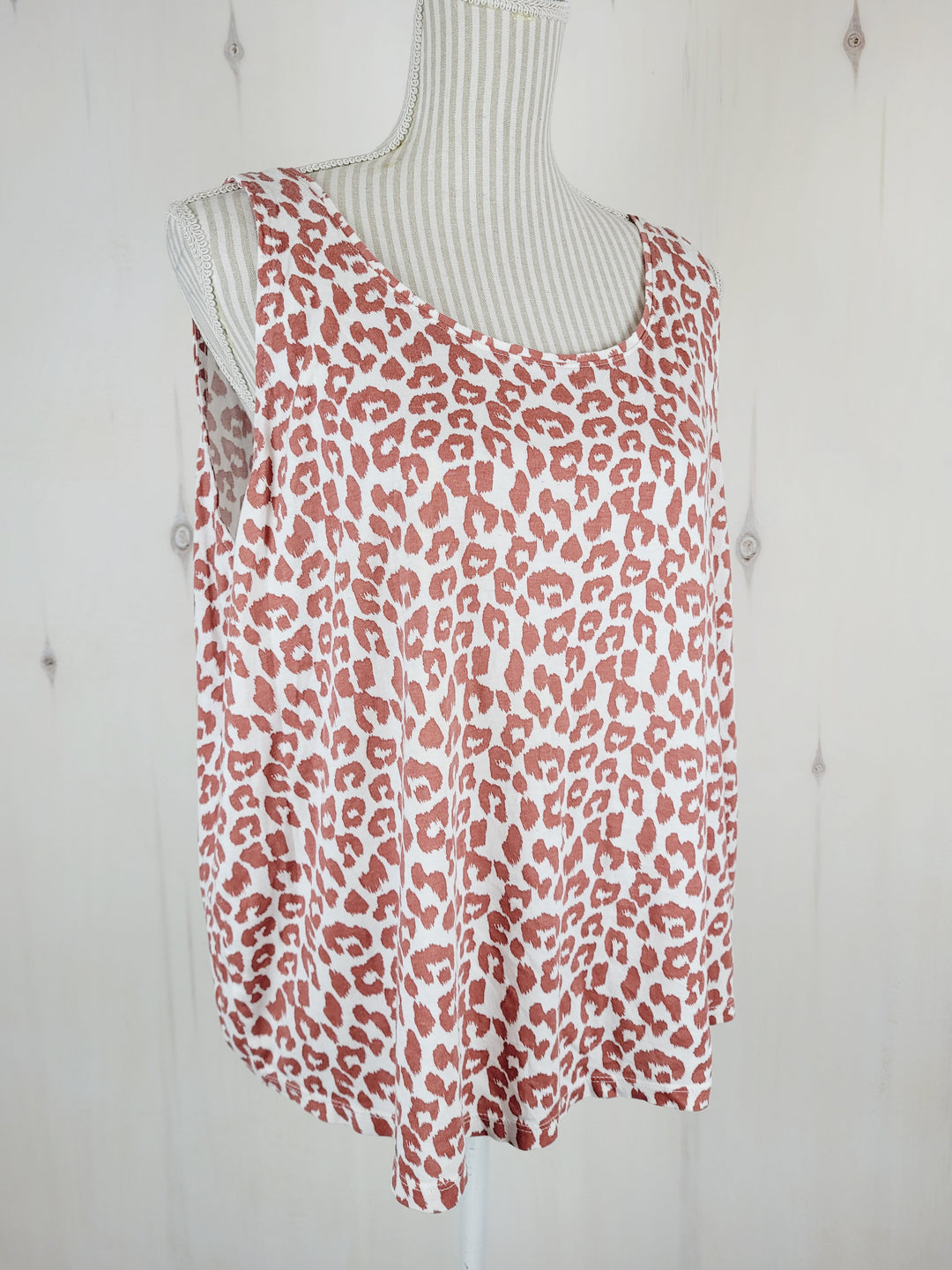 GEORGE ANIMAL PRINT TANK LADIES 2XL PRE-LOVED