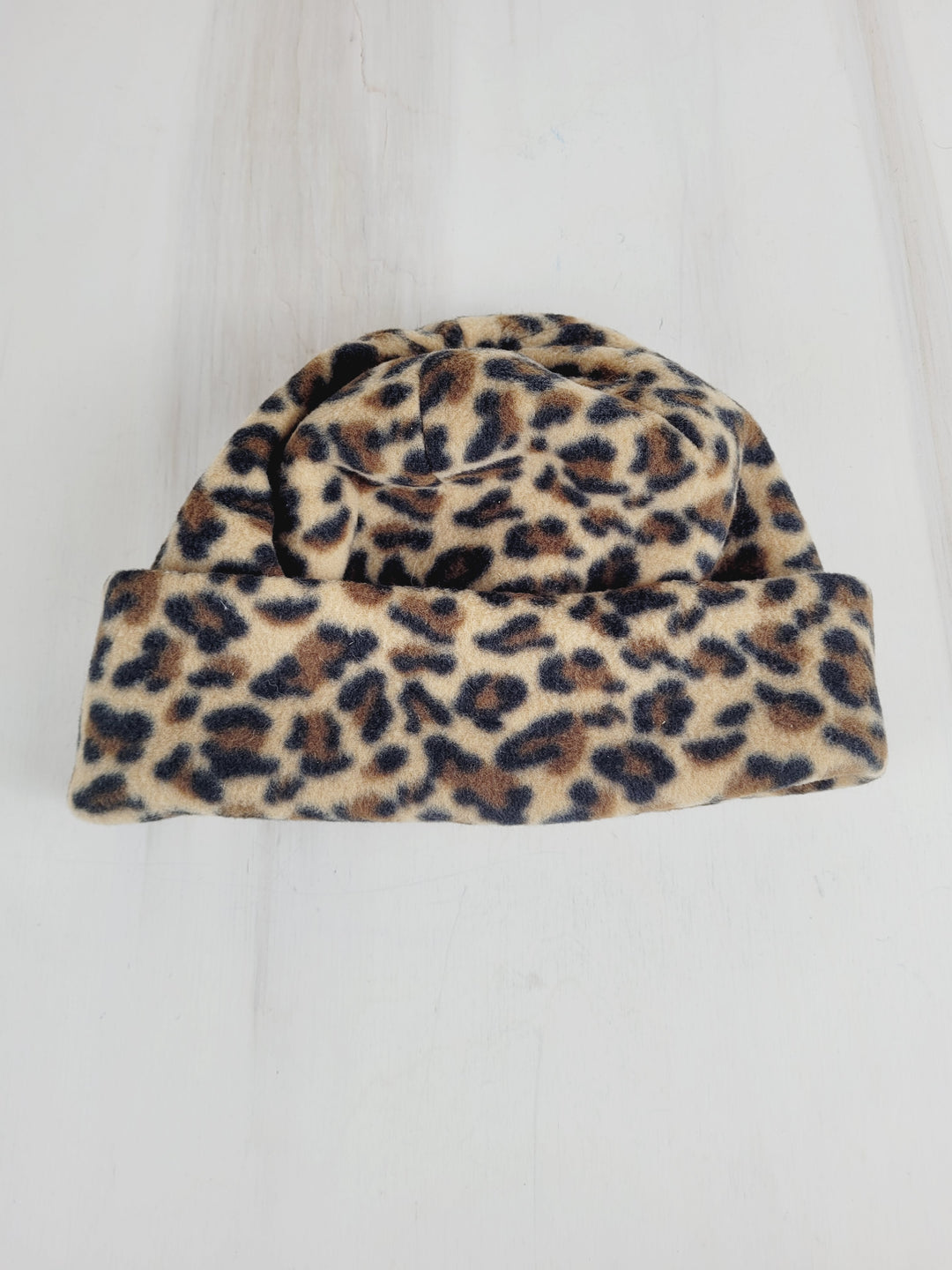 ANIMAL PRINT THICK FLEECE HAT ADULT O/S PRE-LOVED