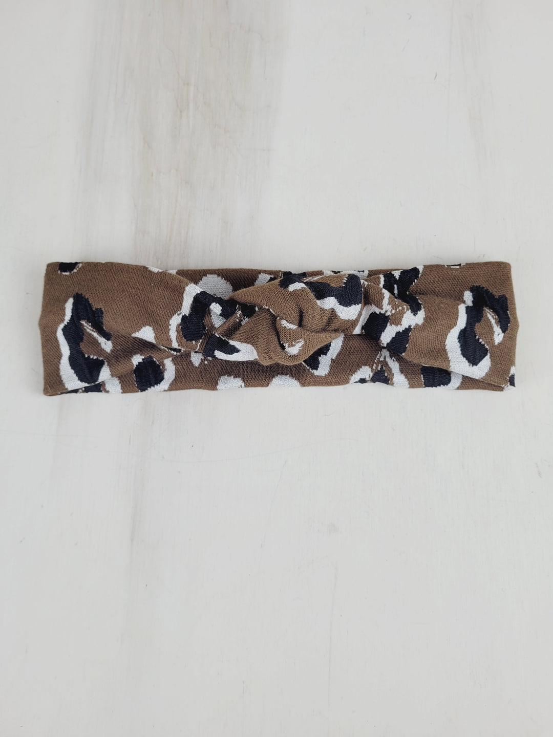 ANIMAL PRINT TIE KNOT HEADBAND PRE-LOVED