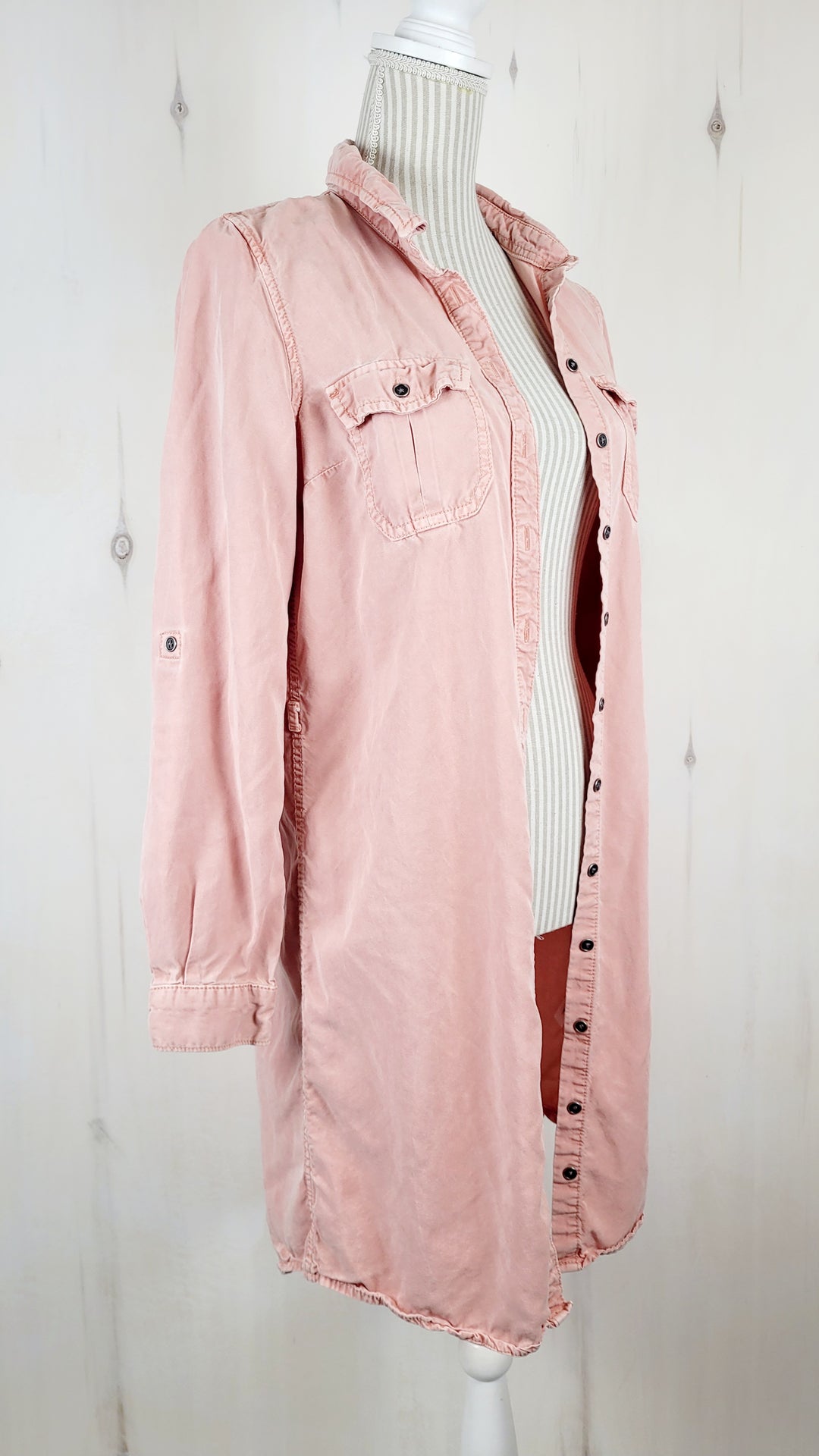 PARASUCO PINK DENIM TUNIC LADIES SMALL PRE-LOVED