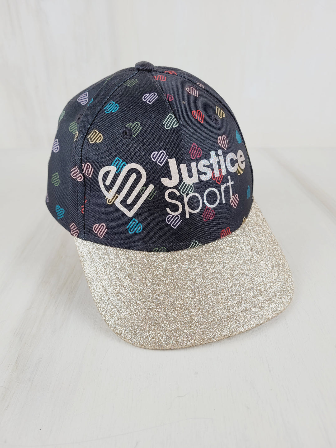 JUSTICE SPORT GLITTER BRIMMED HAT KIDS O/S PRE-LOVED