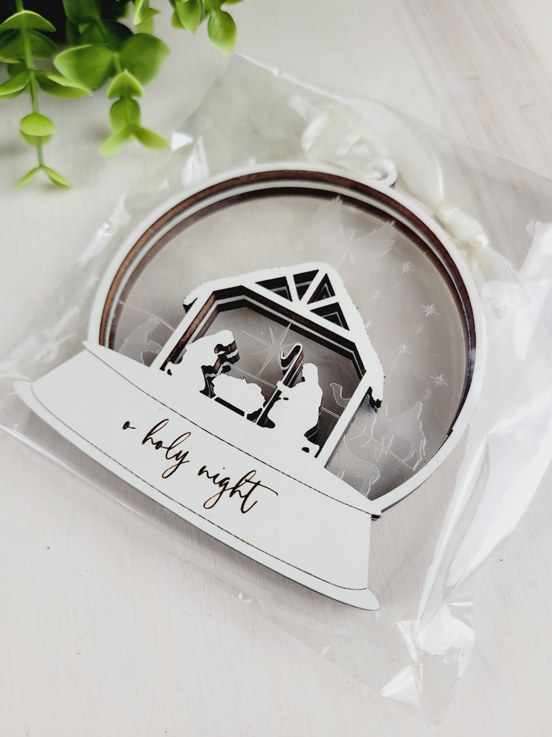Rough Cut Dezigns, Wood & Acrylic Globe Ornaments