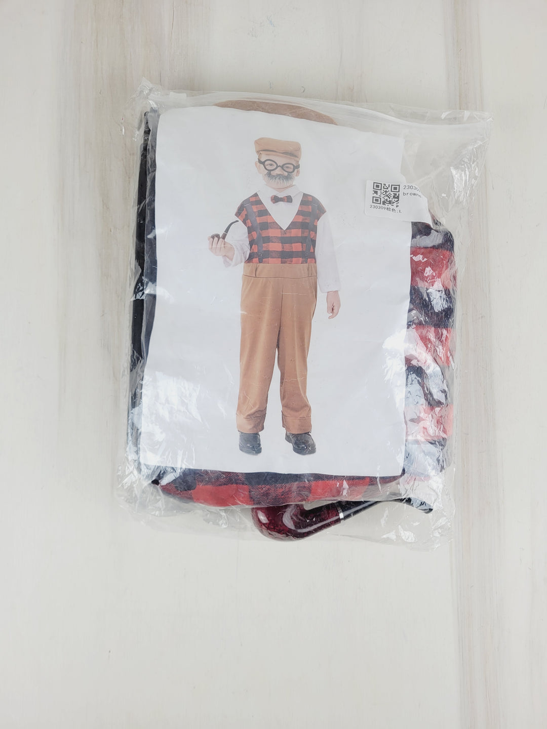 ELDERLY MALE COSTUME KIDS LARGE PRE-LOVED (UNWORN)