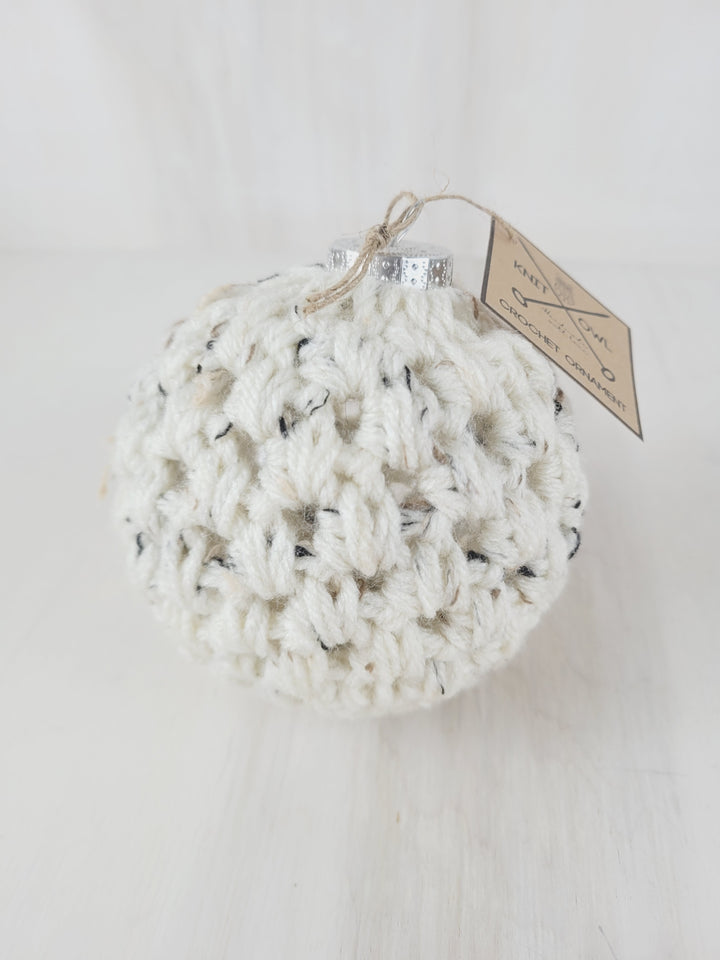 Knit Owl, Crochet Ball Ornaments