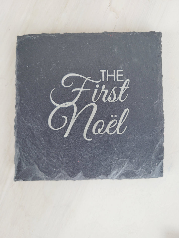 Rough Cut Dezigns, Slate Coasters - Holiday Themed