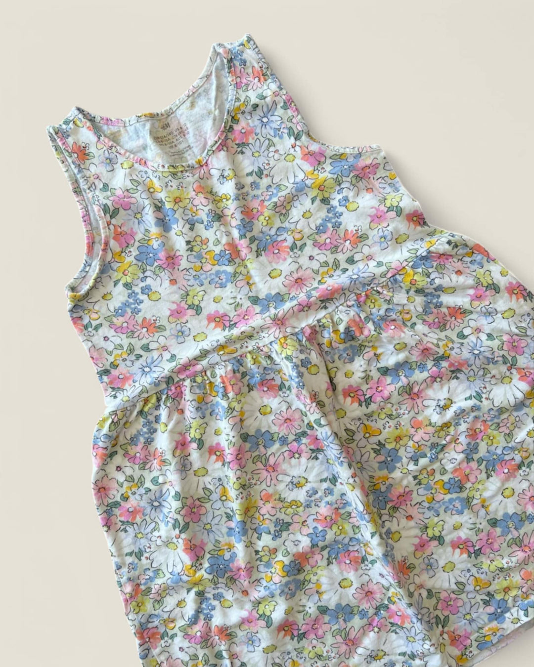 H&M FLORAL TANK DRESS SIZE 8/10 PRE-LOVED