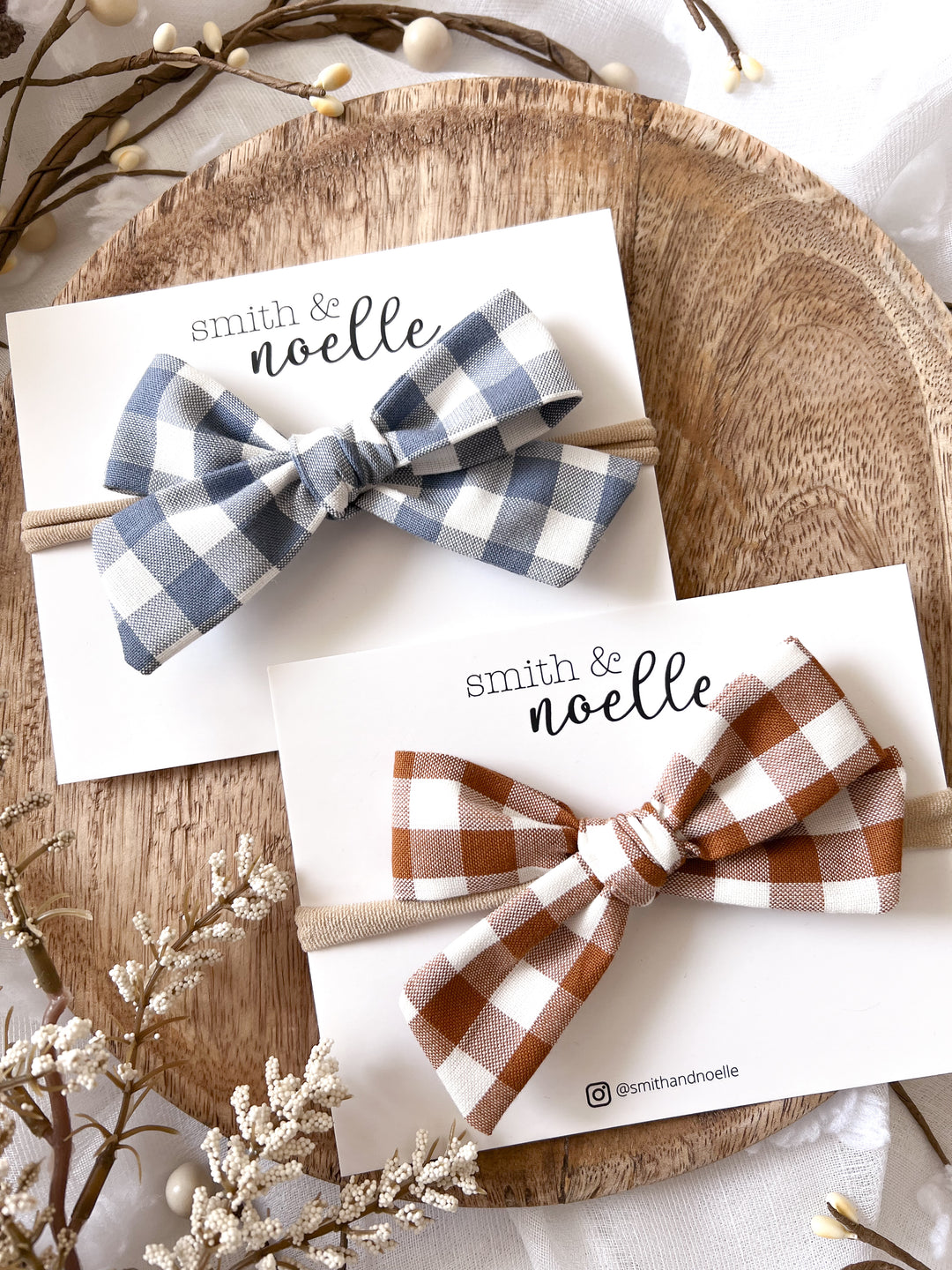 smith & noelle, Hand Tied Bows, Autumn Plaids