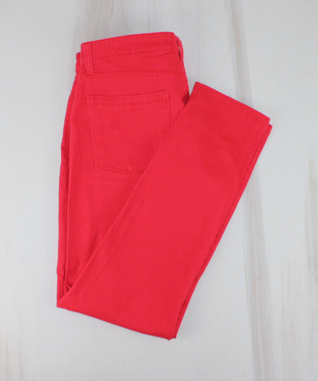 JOE FRESH SLIM FIT RED JEANS LADIES SIZE 10 EUC