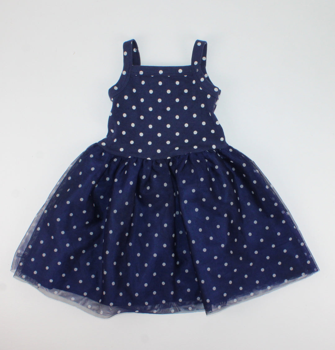 OLD NAVY POLKA DOT TULLE DRESS 4Y EUC