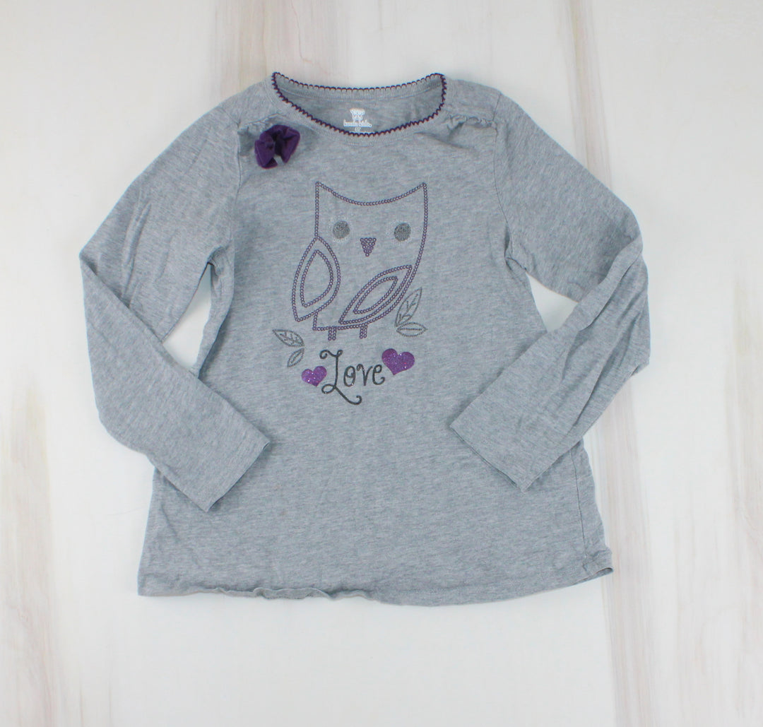 KOALA KIDS OWL LONG SLEEVE TOP 5Y EUC