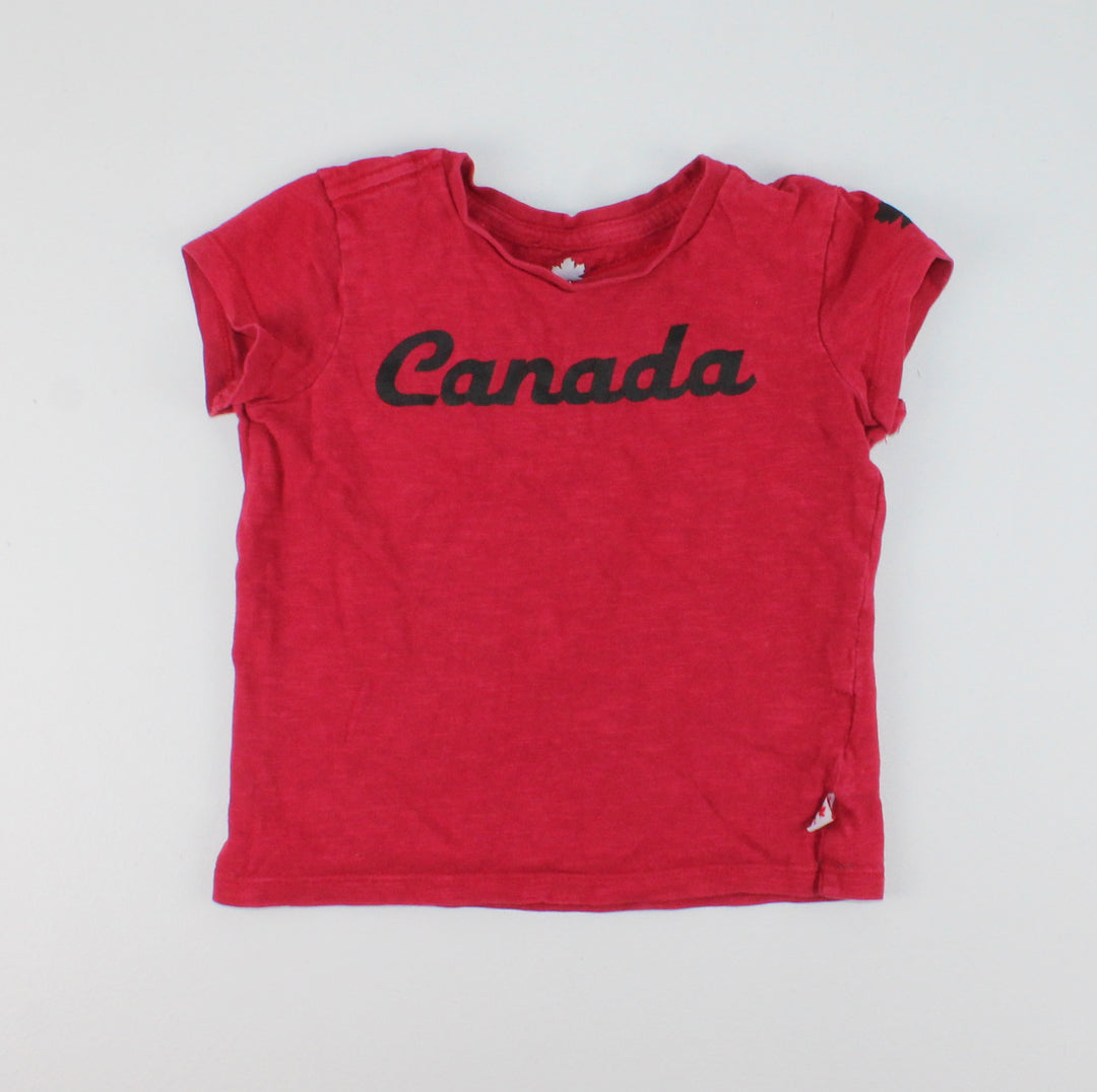 CANADIANA RED TSHIRT 4Y PRE-LOVED