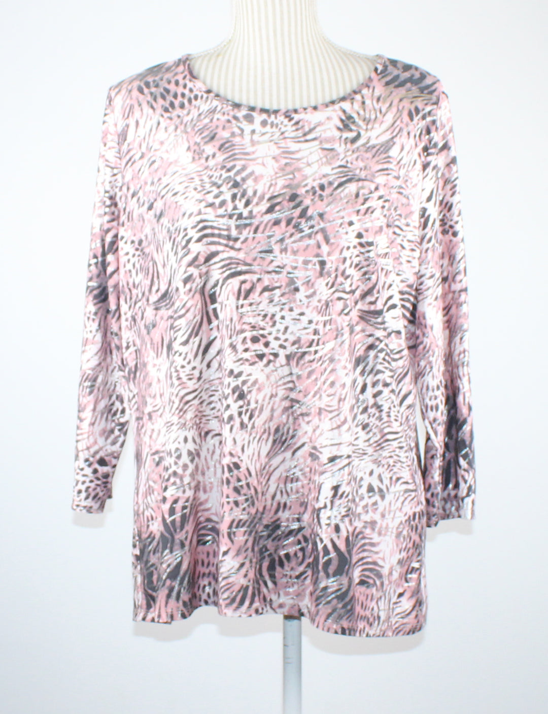 CLASSIC EDITIONS ANIMAL PRINT TOP LADIES XL PRE-LOVED