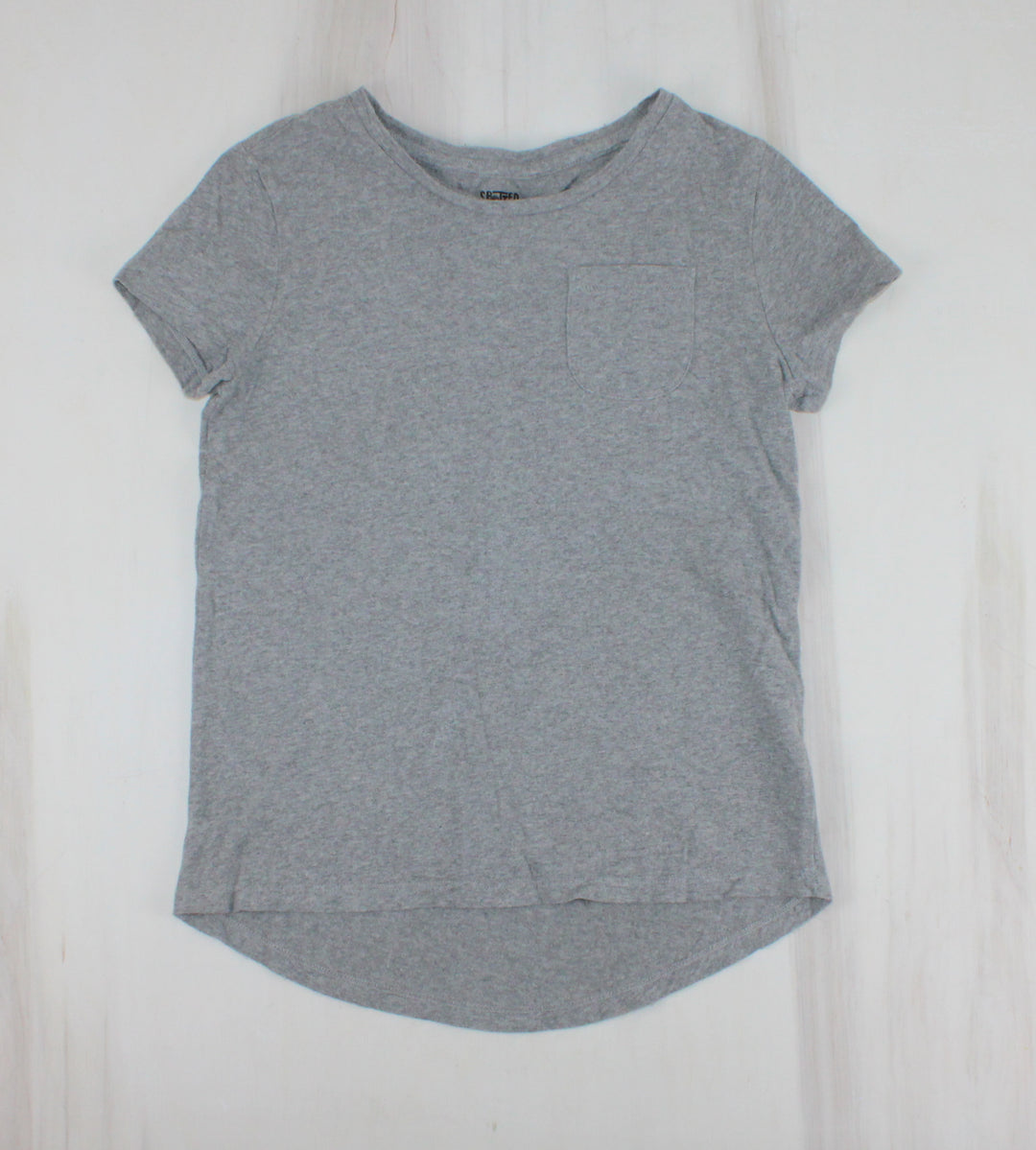 SPOTTED ZEBRA GREY TOP 10Y PRE-LOVED