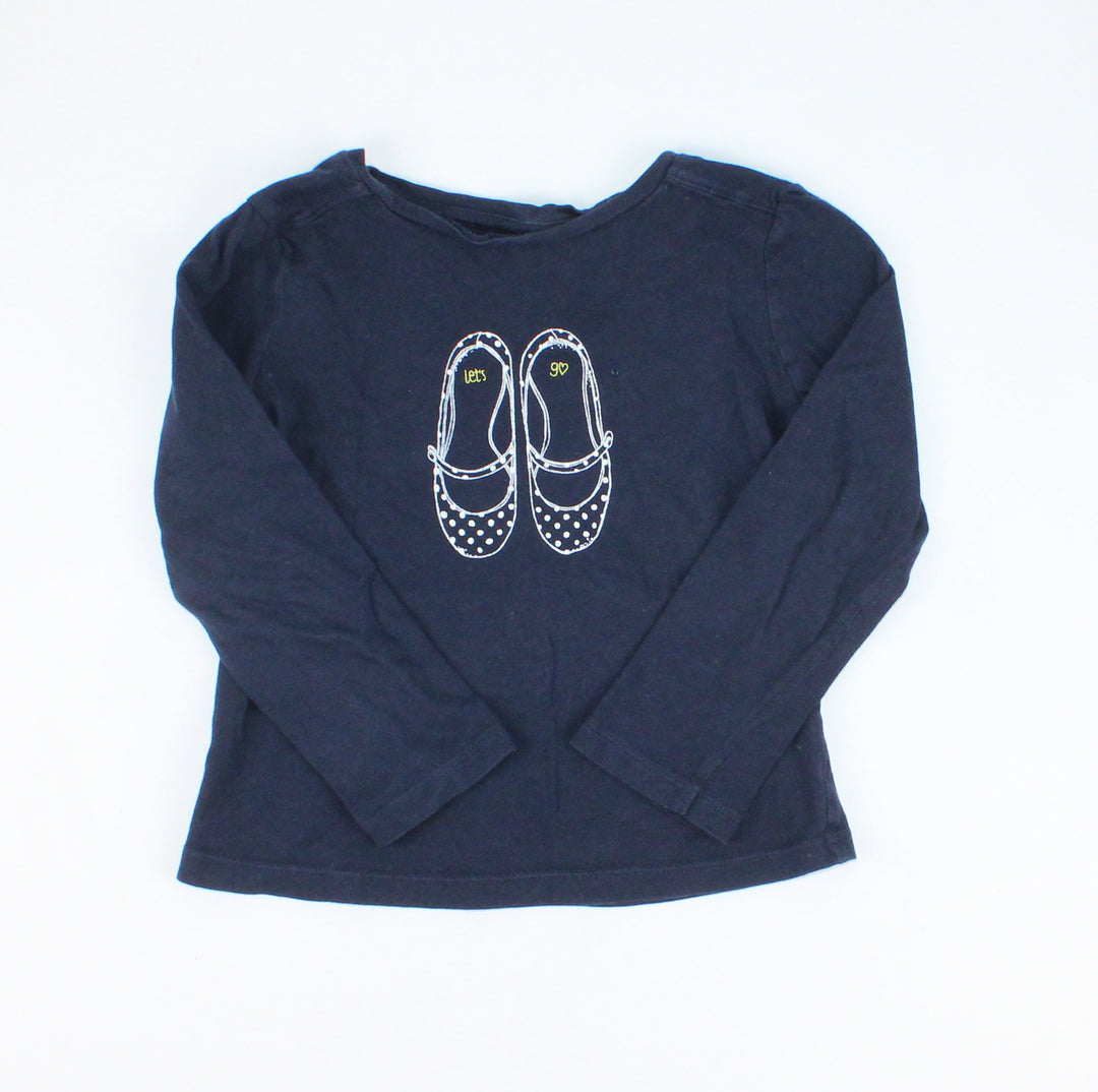 GAP NAVY LONG SLEEVE TOP 4Y PRE-LOVED