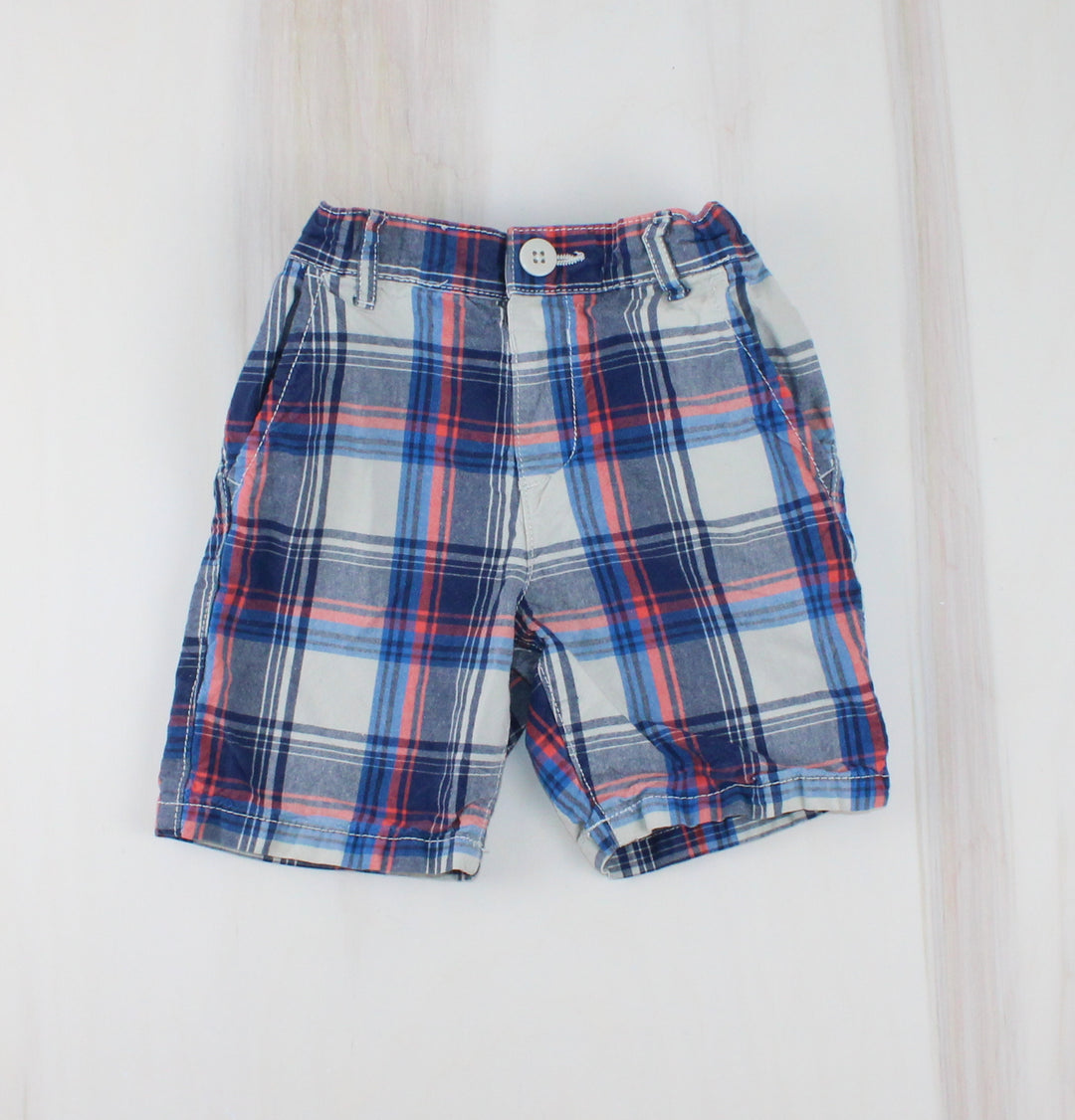 CHILDRENS PLACE PLAID SHORTS 3Y VGUC