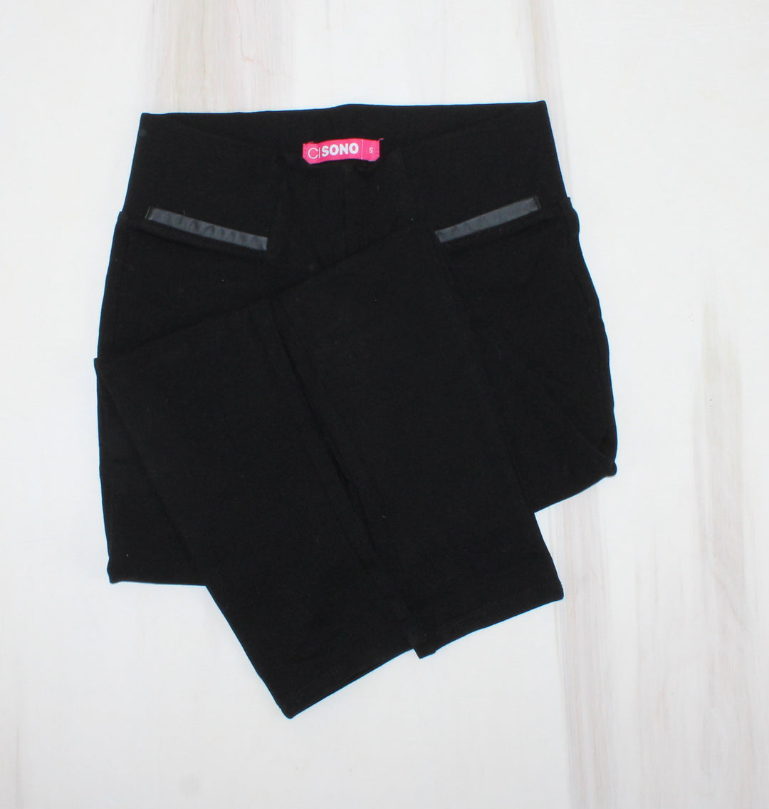 C SONO BLACK STRETCH PANT LADIES SMALL PRE-LOVED