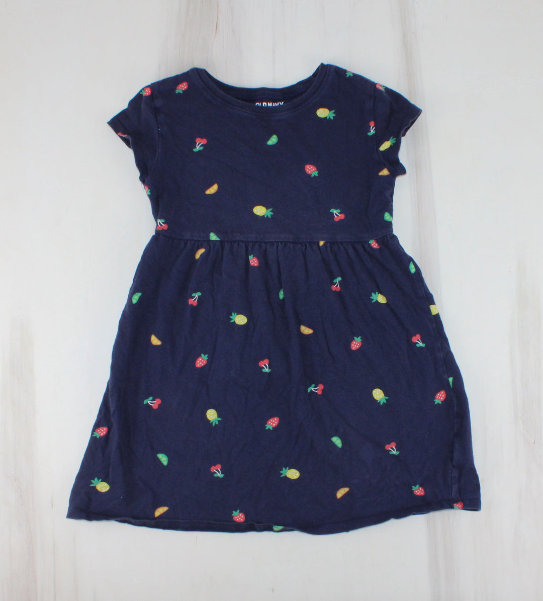 OLD NAVY DARK BLUE DRESS 5Y PRE-LOVED