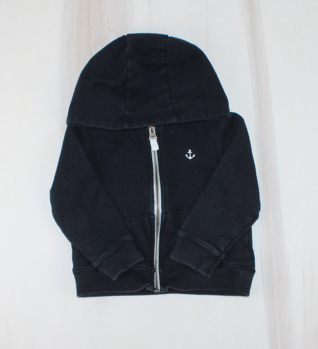 CARTERS ANCHOR BLACK HOODIE 18M PRE-LOVED