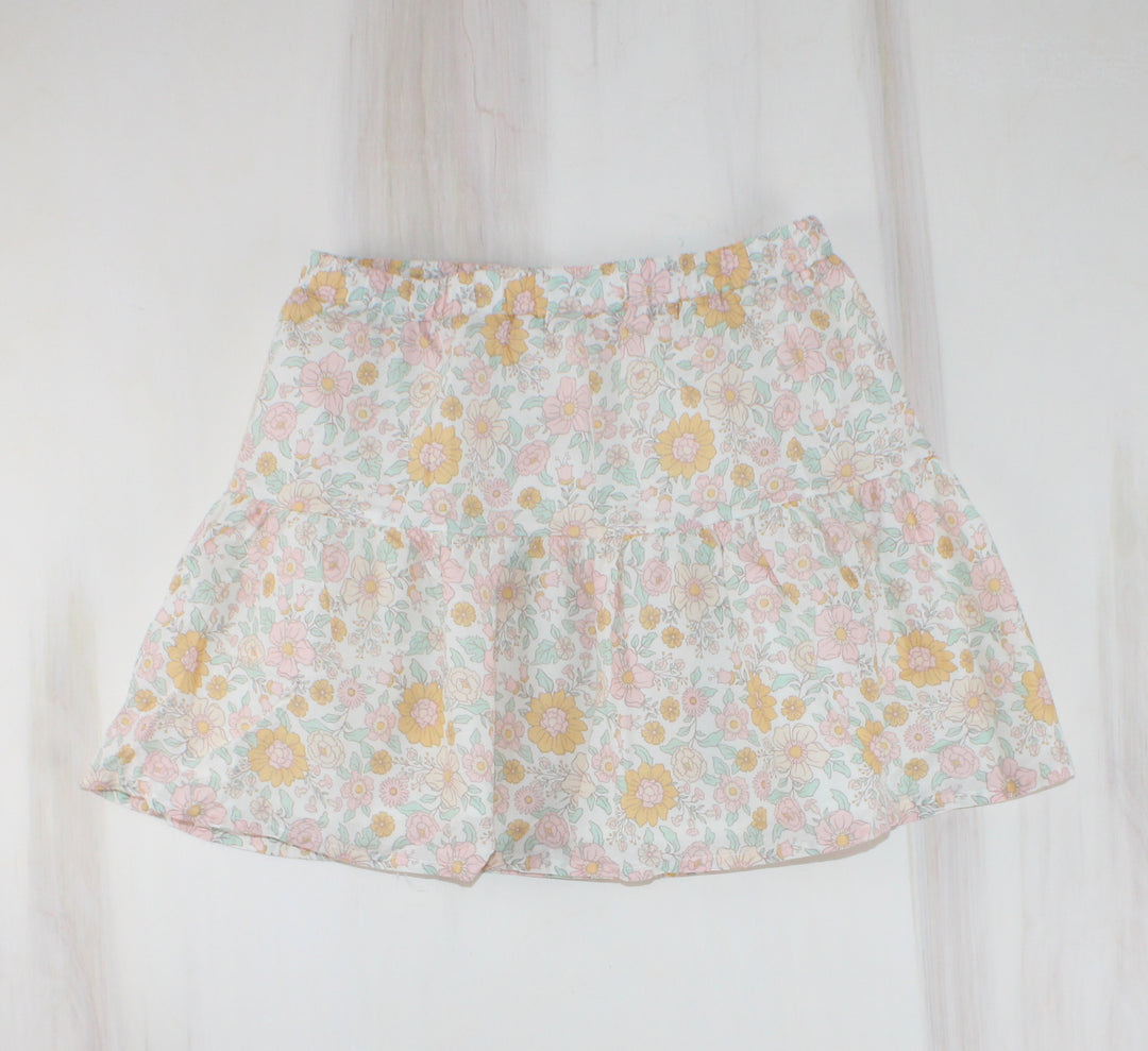 FLORAL SKIRT 7/8Y PRE-LOVED