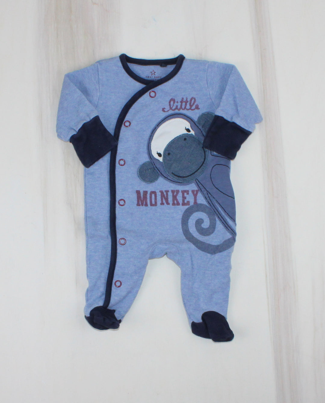 NEXT LITTLE MONKEY PYJAMA 7.8LBS (NB) PRE-LOVED