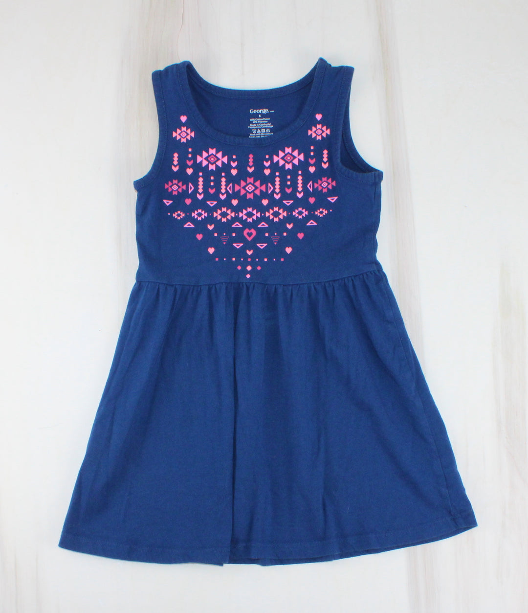 GEORGE NAVY DRESS 5Y EUC