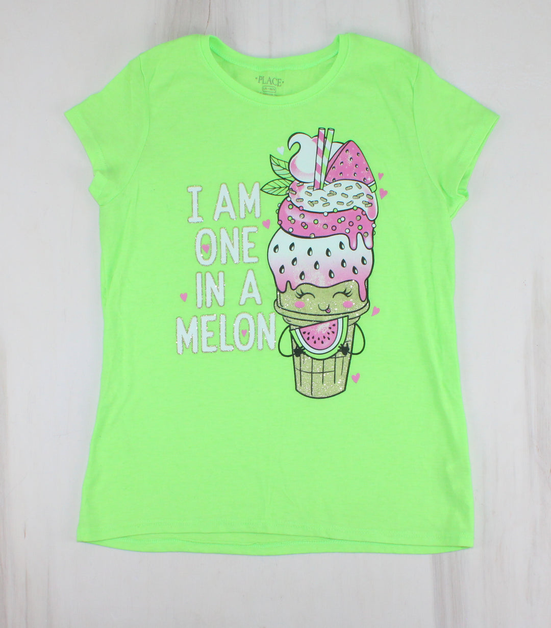 CHILDRENS PLACE GREEN TOP 10/12Y PRE-LOVED