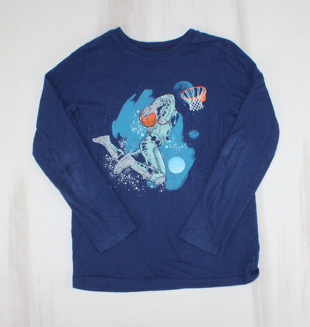 CARTERS NAVY SPACEBALL TOP 10Y PRE-LOVED