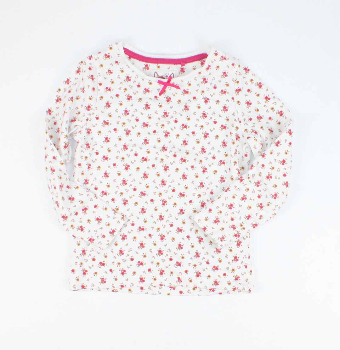 TU FLORAL LONG SLEEVE TOP 4-5Y PRE-LOVED