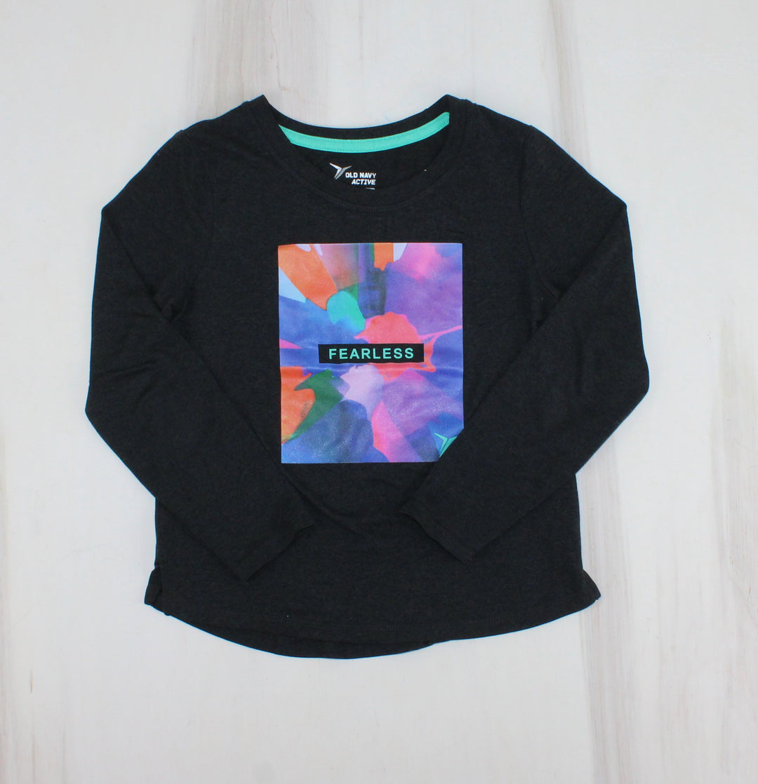 OLD NAVY ACTIVE FEARLESS LONG SLEEVE TOP 6/7Y PRE-LOVED