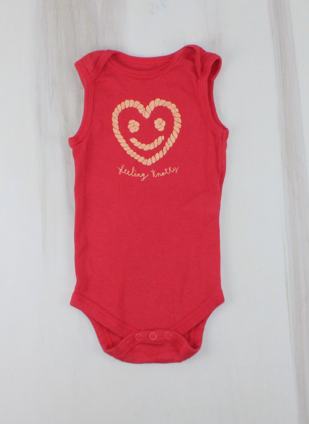 JOE FRESH FEELING KNOTTY ONESIE 6-12M PRE-LOVED