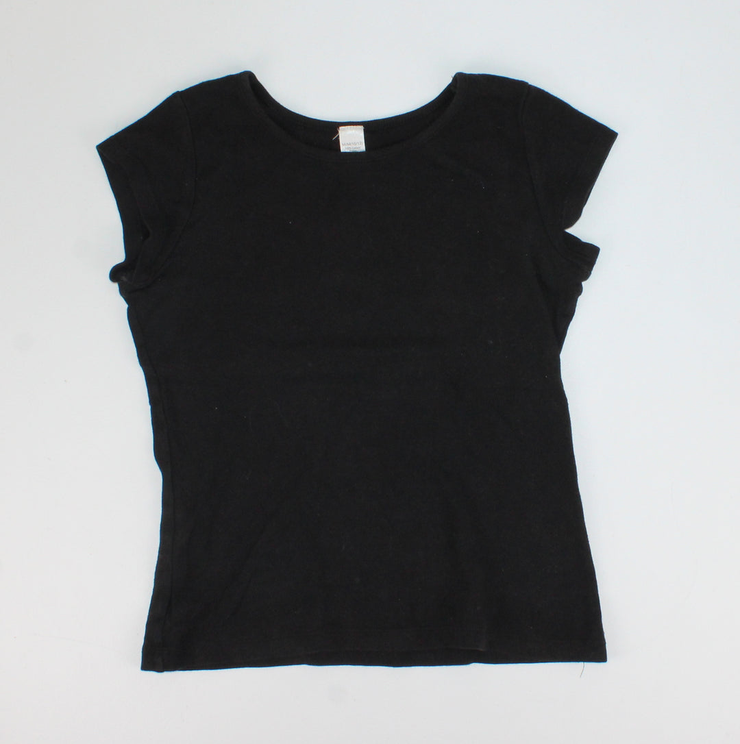 GEORGE BLACK TSHIRT 10/12Y VGUC