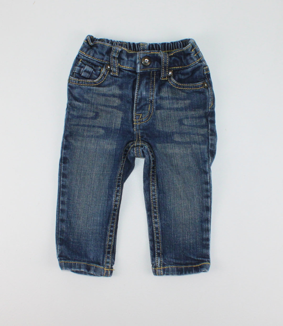 CHILDRENS PLACE JEANS WITH DENIM BOW POCKETS 12M PRE-LOVED