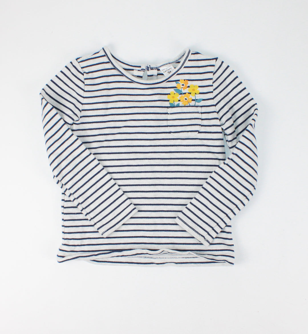 CARTERS STRIPED THICK TOP 5Y PRE-LOVED