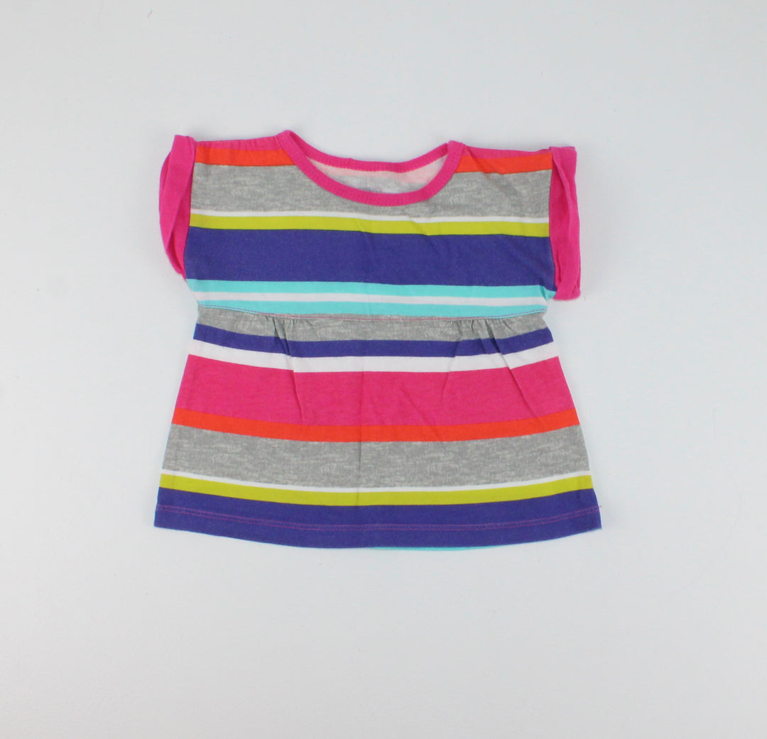 CARTERS STRIPED TSHIRT 9M PRE-LOVED