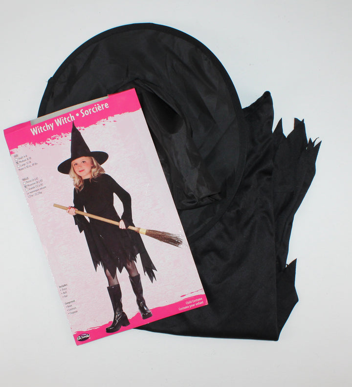 BLACK WITCH COSTUME SIZE 8-10Y EUC/PC