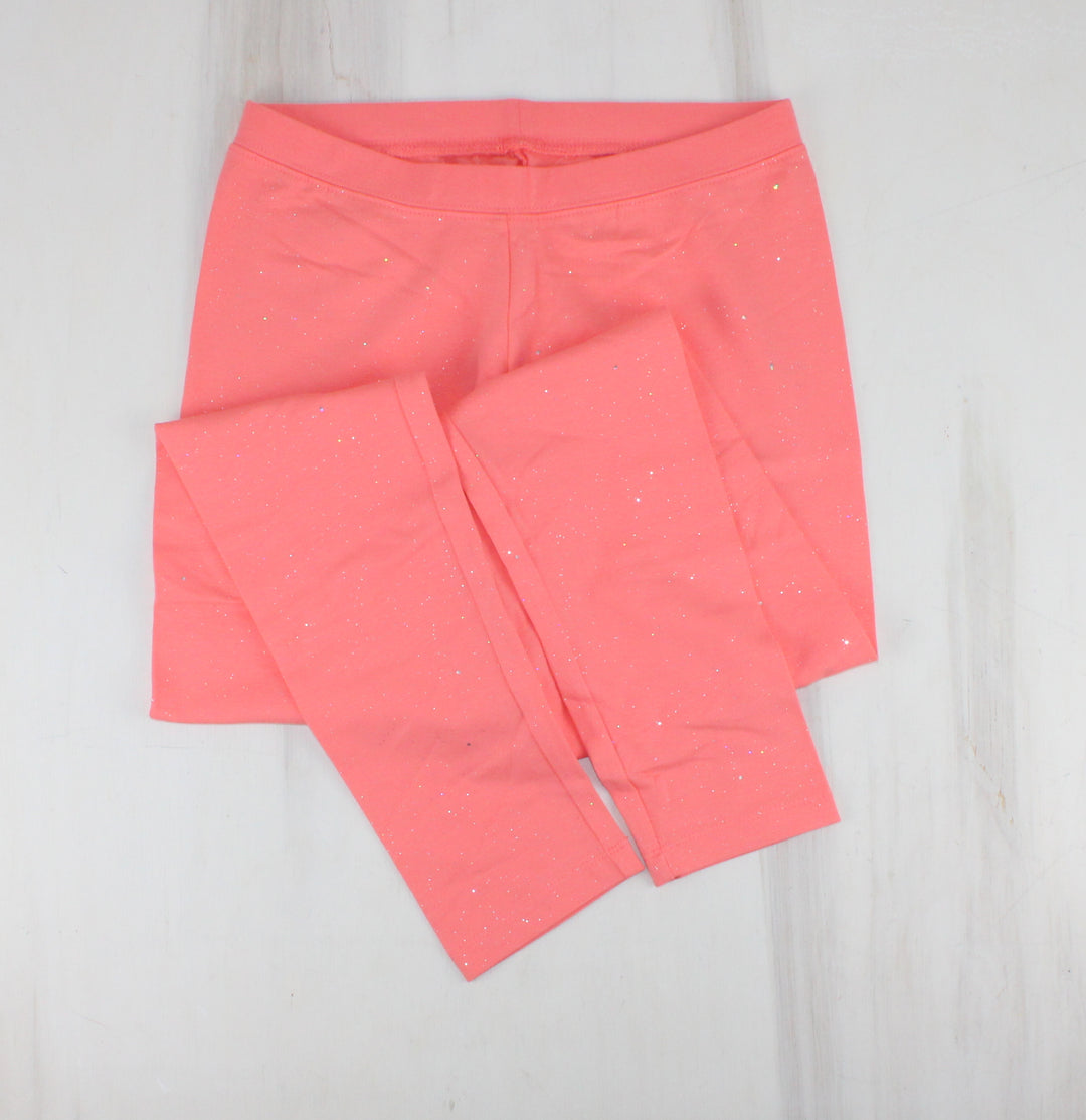 CAT N JACK NEON ORANGE SPARKLE LEGGINGS 14/16Y PRE-LOVED