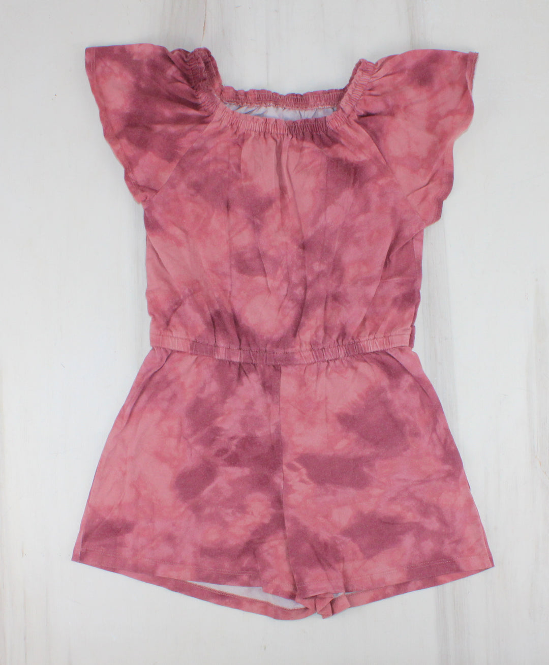OLD NAVY PINK DYE ROMPER 10/12Y PRE-LOVED (FADE)