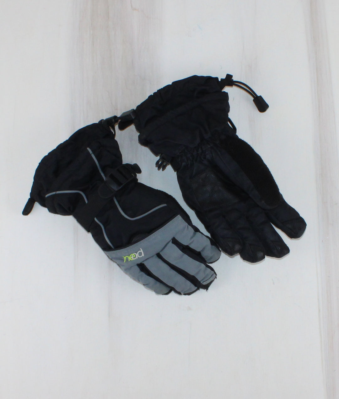 HEAD BLACK AND GREY GLOVES YOUTH LARGE PRE-LOVED