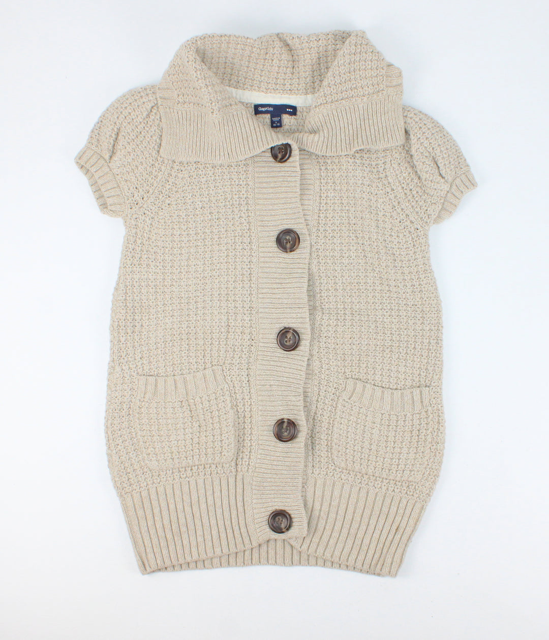 GAP TAN KNIT LONG SWEATER 6-7Y PRE-LOVED