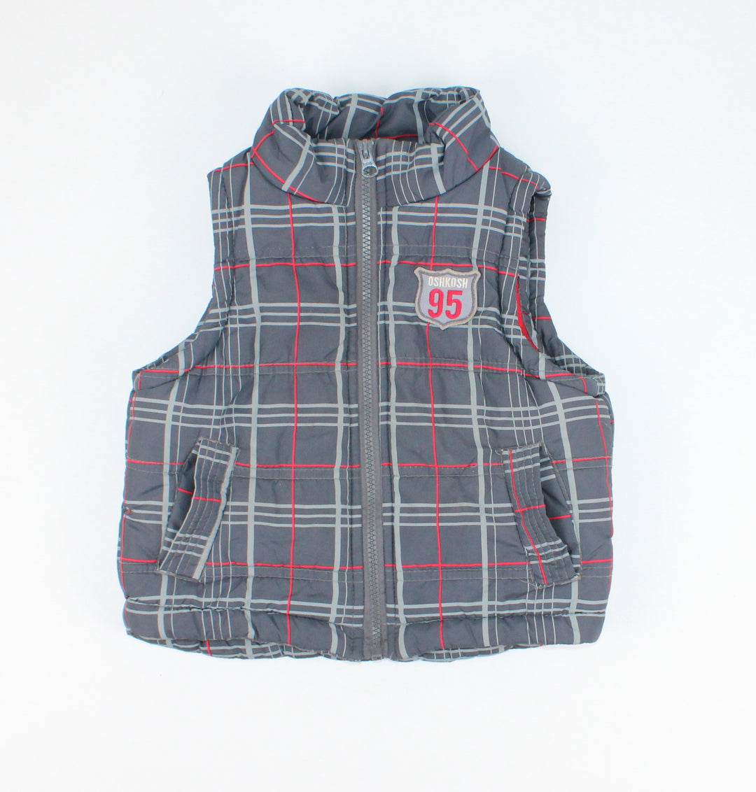 OSH KOSH PLAID VEST 3Y VGUC