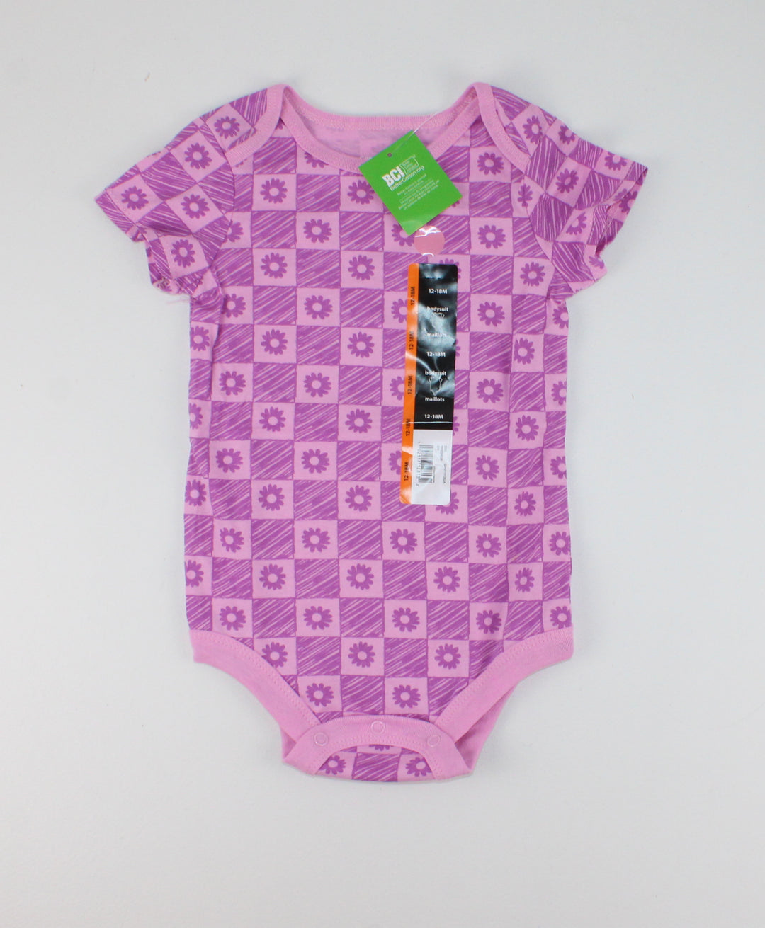 GEORGE PURPLE DAISY ONESIE 12-18M NEW!