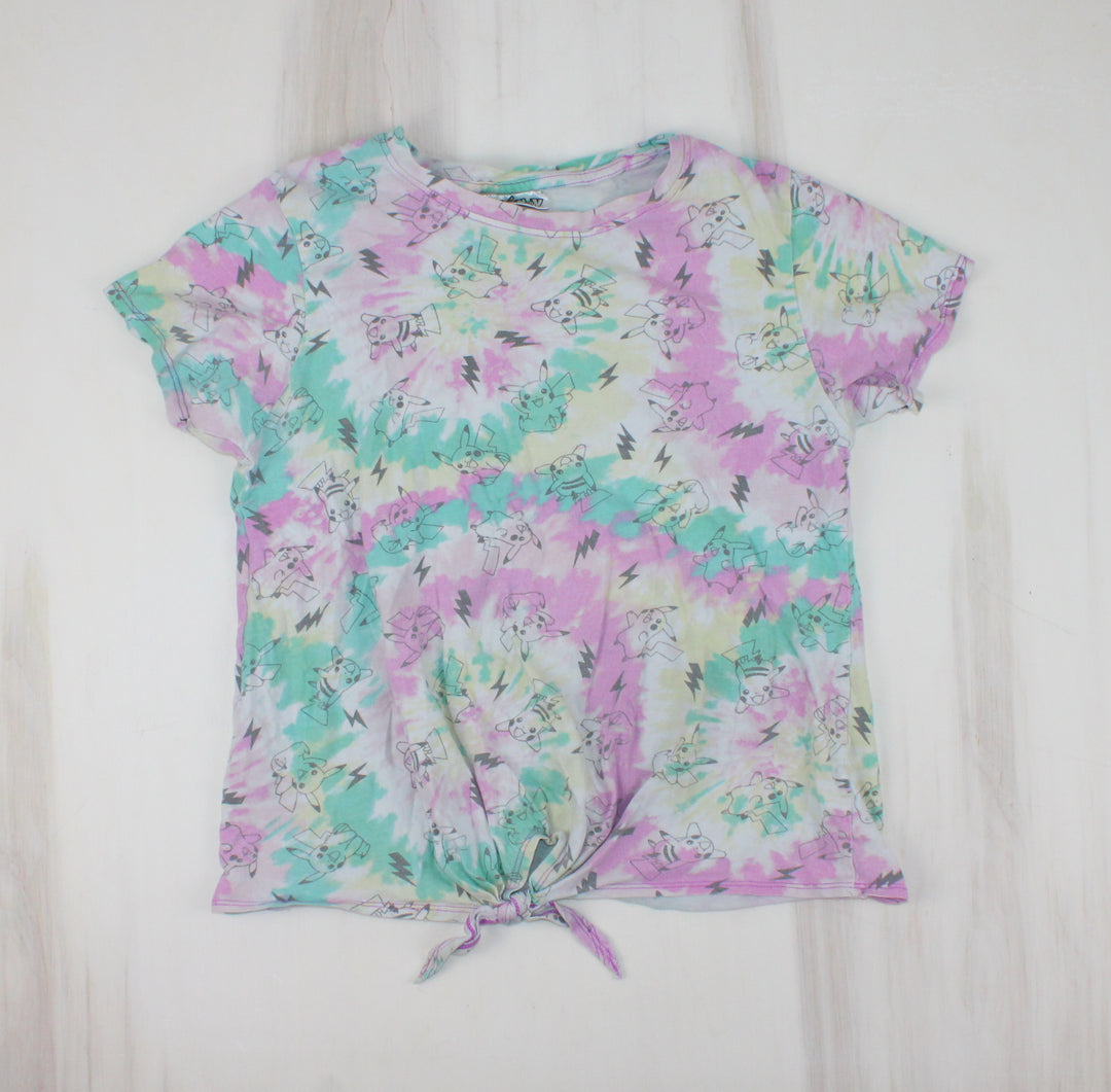 POKEMON TIE DYE TOP 14/16Y PRE-LOVED